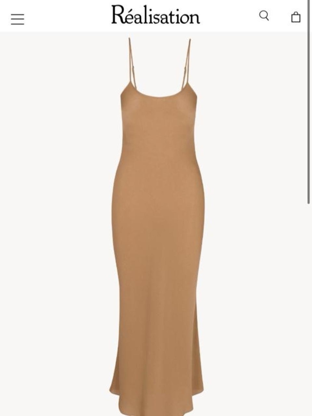 Realisation Par Maxi Slip Dress in Nude 02